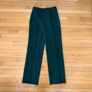 Zara Green Straight leg Trousers size S